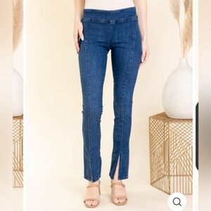 Free People Double Dutch Pull On Slit Women's Jeans Size L